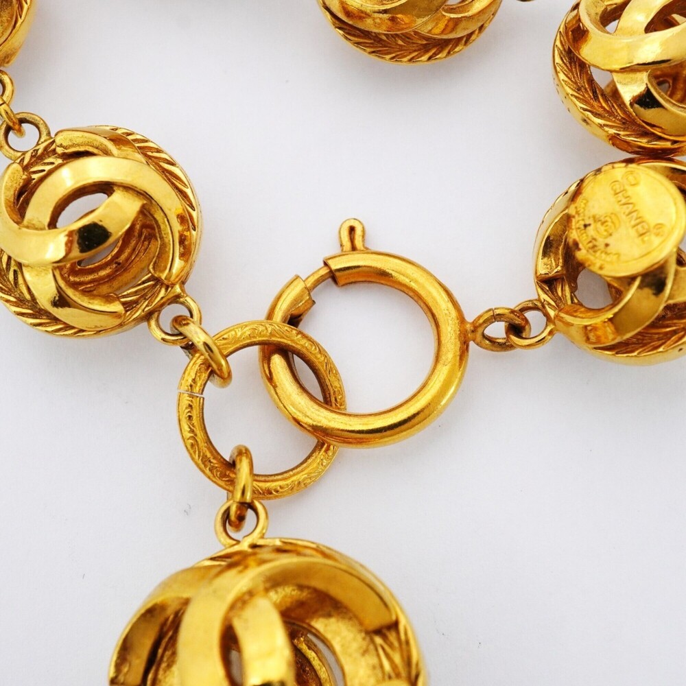 CHANEL Gold Logo Charm Bracelet - Picture 4 of 6